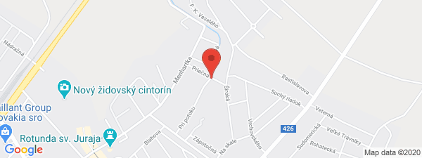 Google map: Pri potoku 12, Skalica